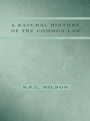 cover image of A Natural History of the Common Law